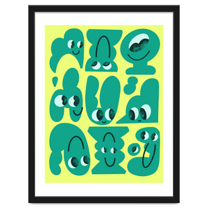 smile molecule by rubber pencil