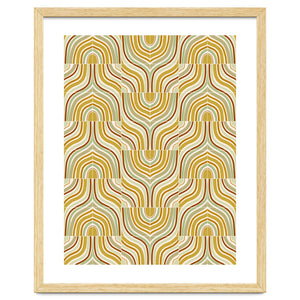 Ochre Marbled Tiles by DesigndN