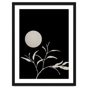 Moon & Leaf by Nileshkikuuchise