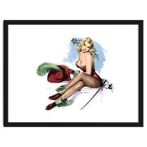 Pinup Sexy Girl Posing In Zorro Costume by Hermes
