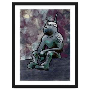 Sitting Sluggy (Lwuba 049 Meku Sitting Watercolor) by CurrySamurai
