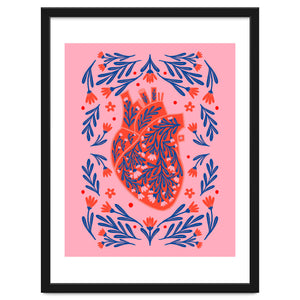 Floral Anatomical Heart by Wackapacka