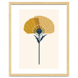 Ochre Half Poppy by Taya Cosgrove