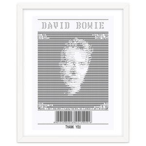 Receipt Art David Bowie Quotes by Doa Project