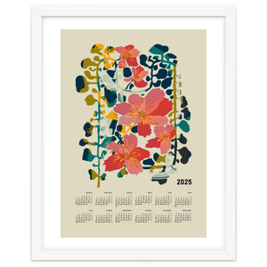 Calendar 2025 colorful orchid by Annick