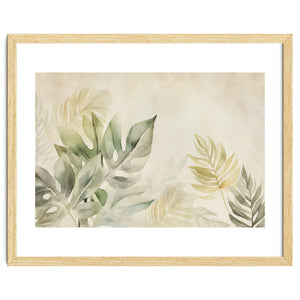 Gentle Leaf Tropical Whispers Watercolor Green by Andrea Haase
