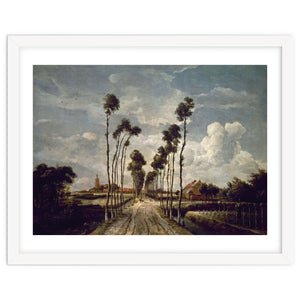 'The Avenue at Middelharnis', 1689, Oil on canvas, 103 x 141 cm. by Album
