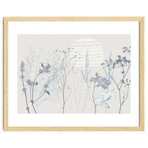 Plant based calming atmosphere soft blue by Annick