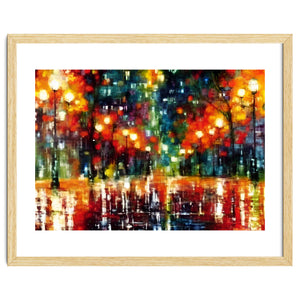 Abstract Contemporary Rainy by Caramel
