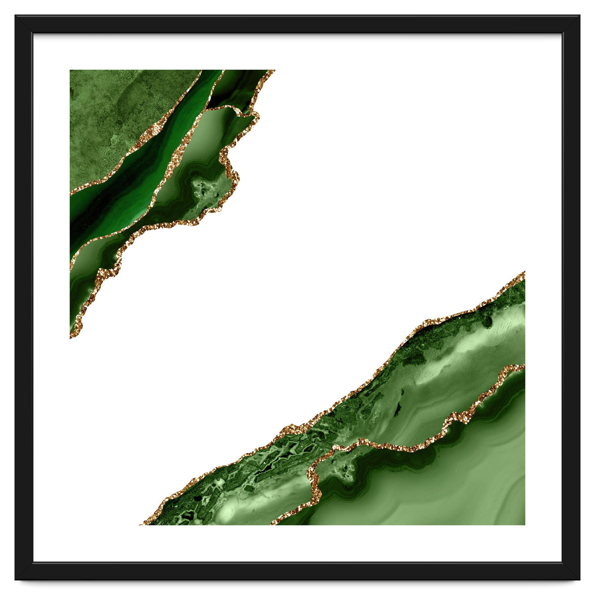 Green & Gold Agate Texture 19