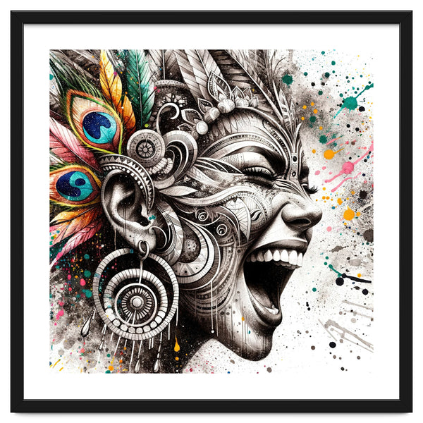 Carnival Scream Portrait