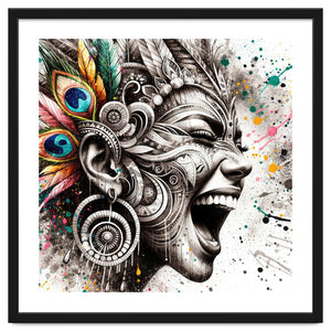 Carnival Scream Portrait by Chromatic Fusion Studio