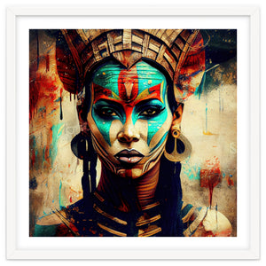 Armored Warrior Woman Portrait by Chromatic Fusion Studio