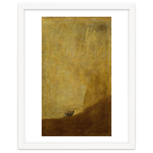 Dog, half submerged. One of the " from the Quinta del Sordo, Goya's house.1819-1823. by Album