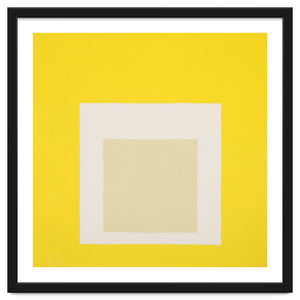 JOSEF ALBERS - HOMAGE TO THE SQUARE YELLOW WHITE by TimelessArtworks