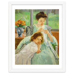 Young mother sewing, 1901 Canvas,92,4 x 73,7 cm. by Album