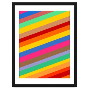 Rainbow Retro Paatern by Baobab print store