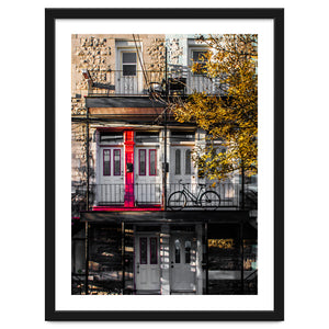 Montreal Bicycle Balcony No 1 Color Version by The Learning Curve Photography