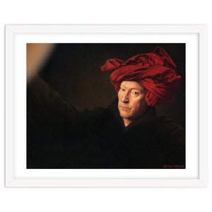 Man In A Turban - Jan Van Eyck - Selfie by Dito Von Tease