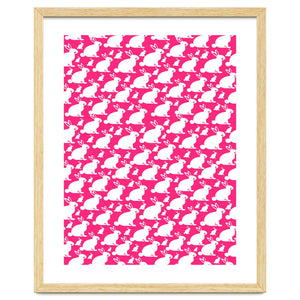 Rabbit Bunny Pattern by Baobab print store
