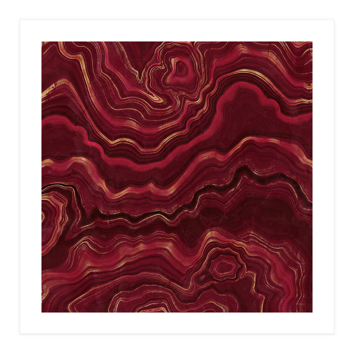 Red Agate Texture 08 (Print Only)