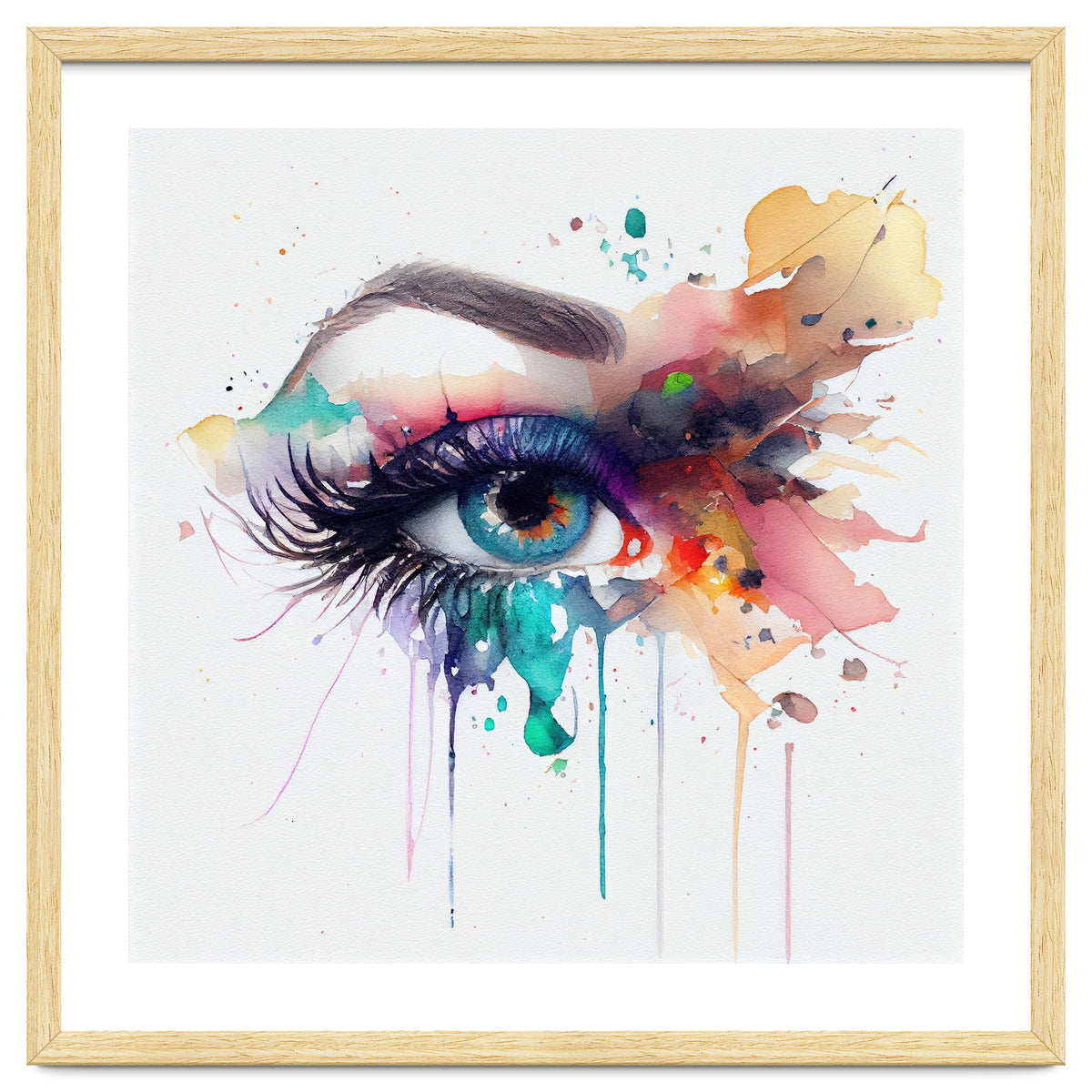 Watercolor Woman Eye #2