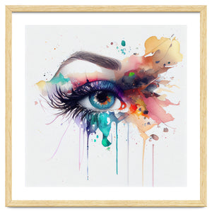 Watercolor Woman Eye #2 by Chromatic Fusion Studio