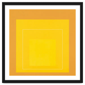 JOSEF ALBERS - HOMAGE TO THE SQUARE ORANGE YELLOW by TimelessArtworks