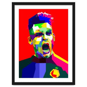 Lautaro Martinez Football Striker Pop Art by Artkreator