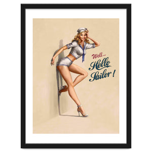 Hallo Sailor Pinup Girl by Hermes