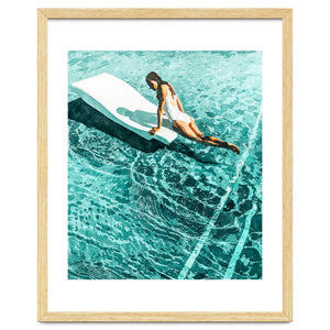 Pool Day | Summer Swimming Swim Fashion | Bath Vacation Relax Self Care Watercolor Painting by 83 Oranges