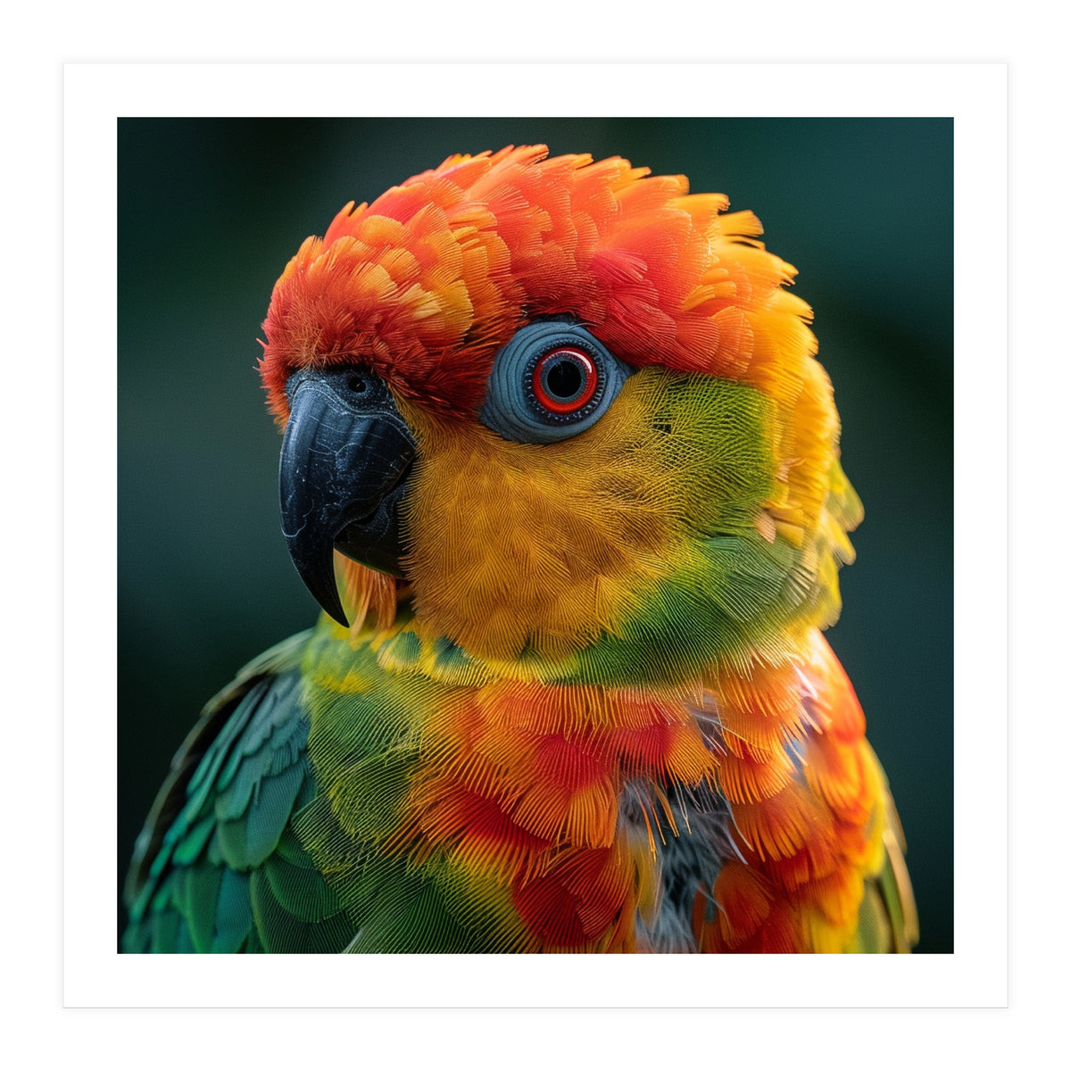 Sun Conure Parrot Close Up Eye (Print Only)