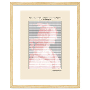 Portrait of Simonetta Vespucci as Nymph – Sandro Botticelli (ascii art) by Doa Project