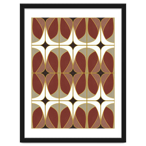 Umber Nouveau Tiles by DesigndN