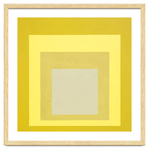 JOSEF ALBERS - HOMAGE TO THE SQUARE YELLOW WHITE by TimelessArtworks