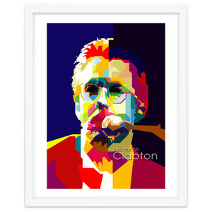 Eric Clapton English Blues Guitarist And Singer Pop Art WPAP by Artkreator