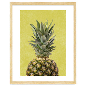 Pineapple Crown, Tropical Summer Fruit Art by neeteshdsgn