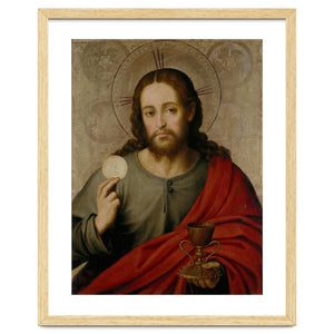 Juan de Juanes / 'The Saviour', 1545-1550, Spanish School, Oil on panel, 73 cm x 49 cm, P00845. by Album