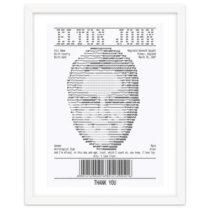 Receipt Art Elton John by Doa Project