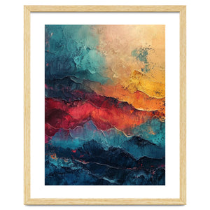 Abstract Textured Mountain Landscape by artistic