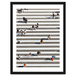Rain Crossing | Polka Dots Zebra Crossing On The Street | Rain Eclectic Modern Graphic Design by 83 Oranges