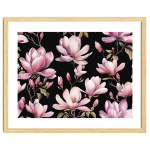 Magnolia Spring Romance Black by Andrea Haase
