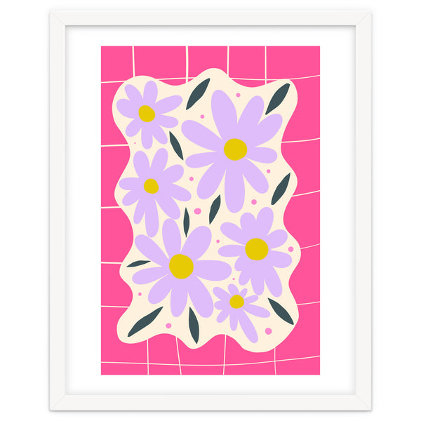 Modern Grid Floral