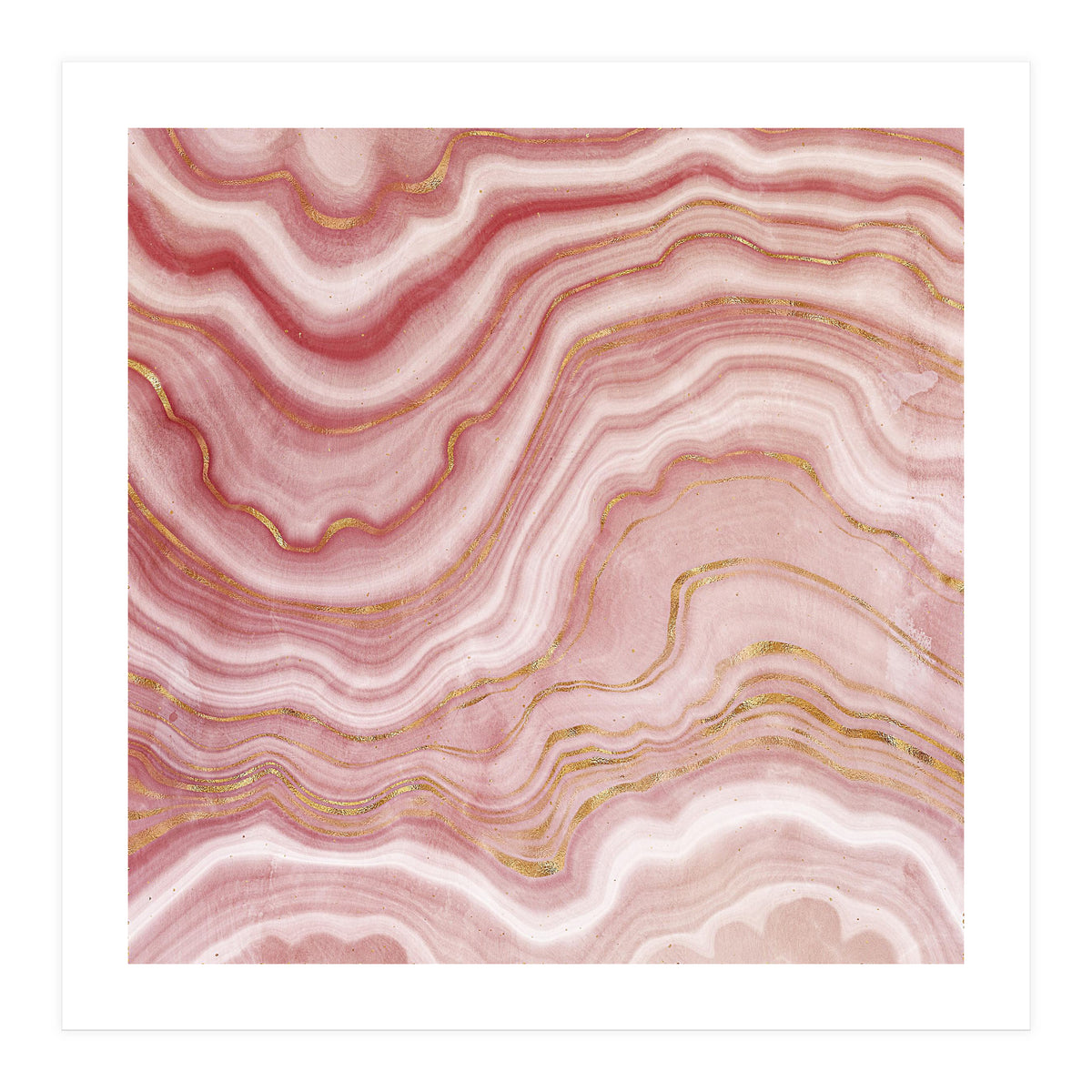 Pink Agate Texture 09 (Print Only)