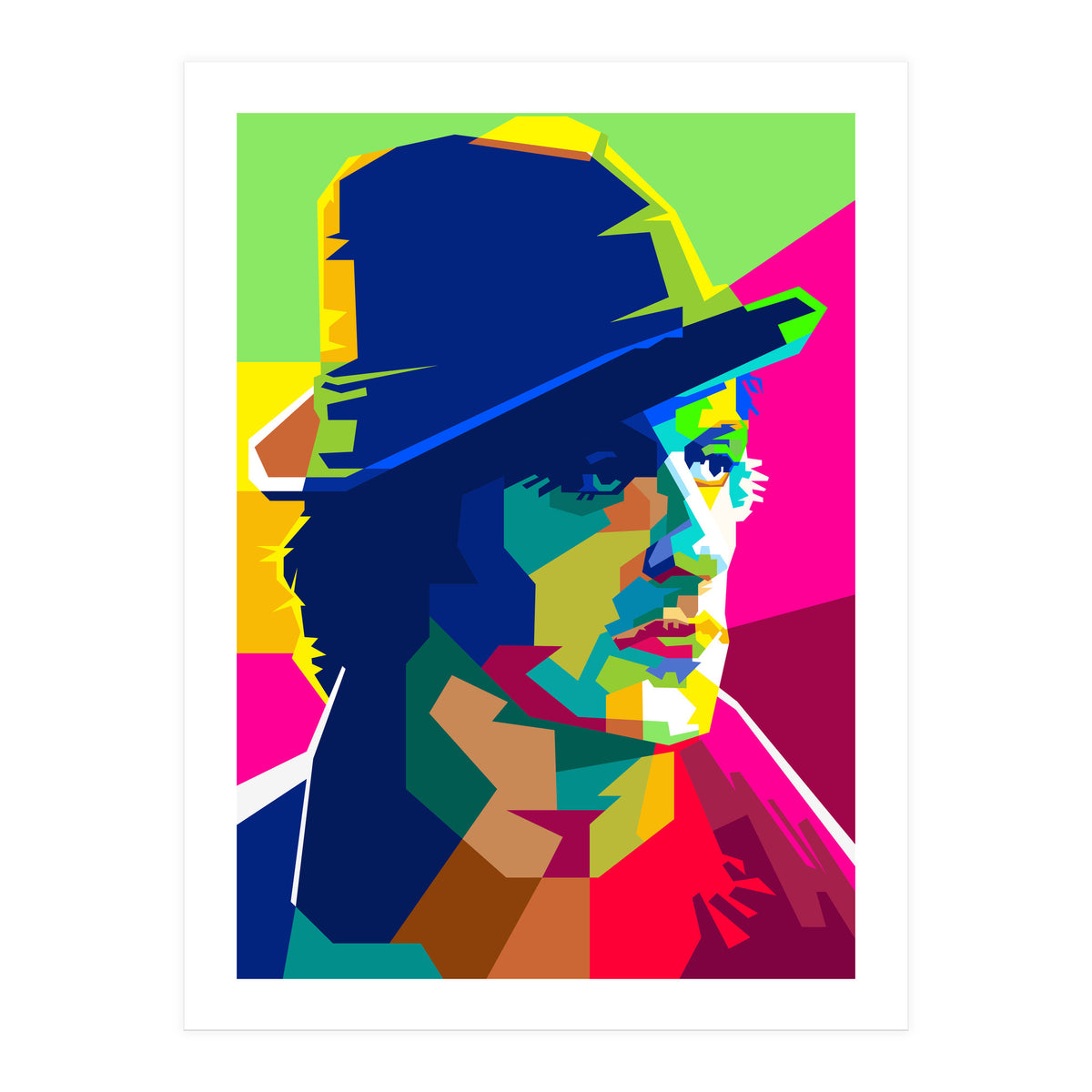 Sylvester Sly Stallone American Actor Pop Art WPAP (Print Only)