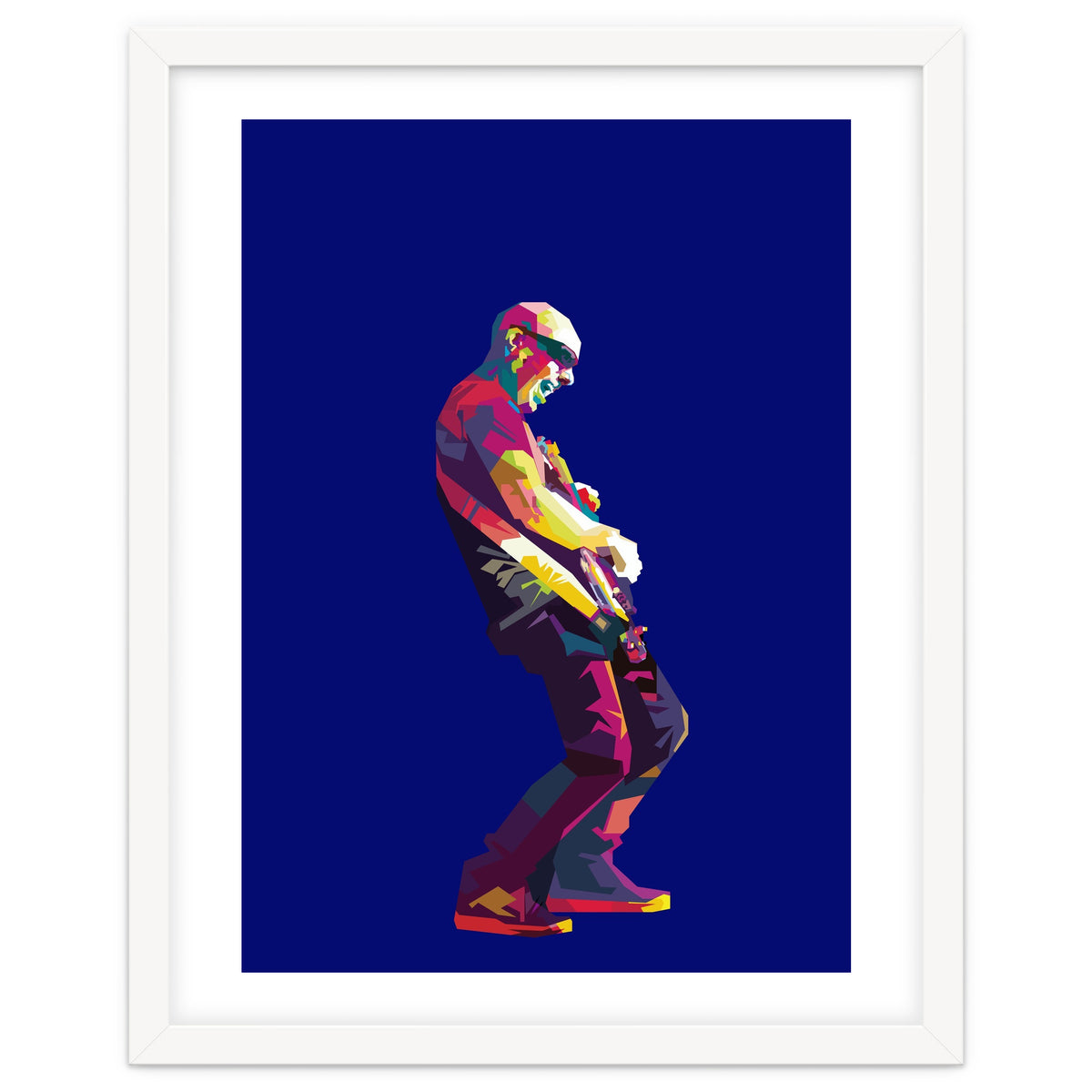 Joe Satriani Rock Guiatist Pop Art WPAP