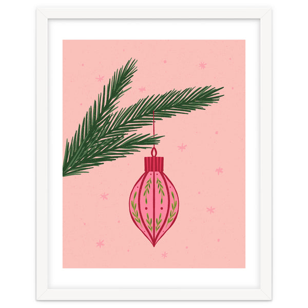 Christmas Globe with tree branch
