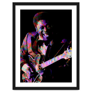 BB King. King Blues Guitarist. Blues Musician Legend Colorful by taurungka