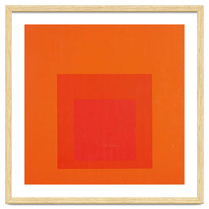 JOSEF ALBERS - HOMAGE TO THE SQUARE RED by TimelessArtworks