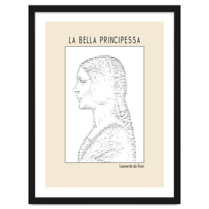 La Bella Principessa – Leonardo Da Vinci Ascii Art by Doa Project